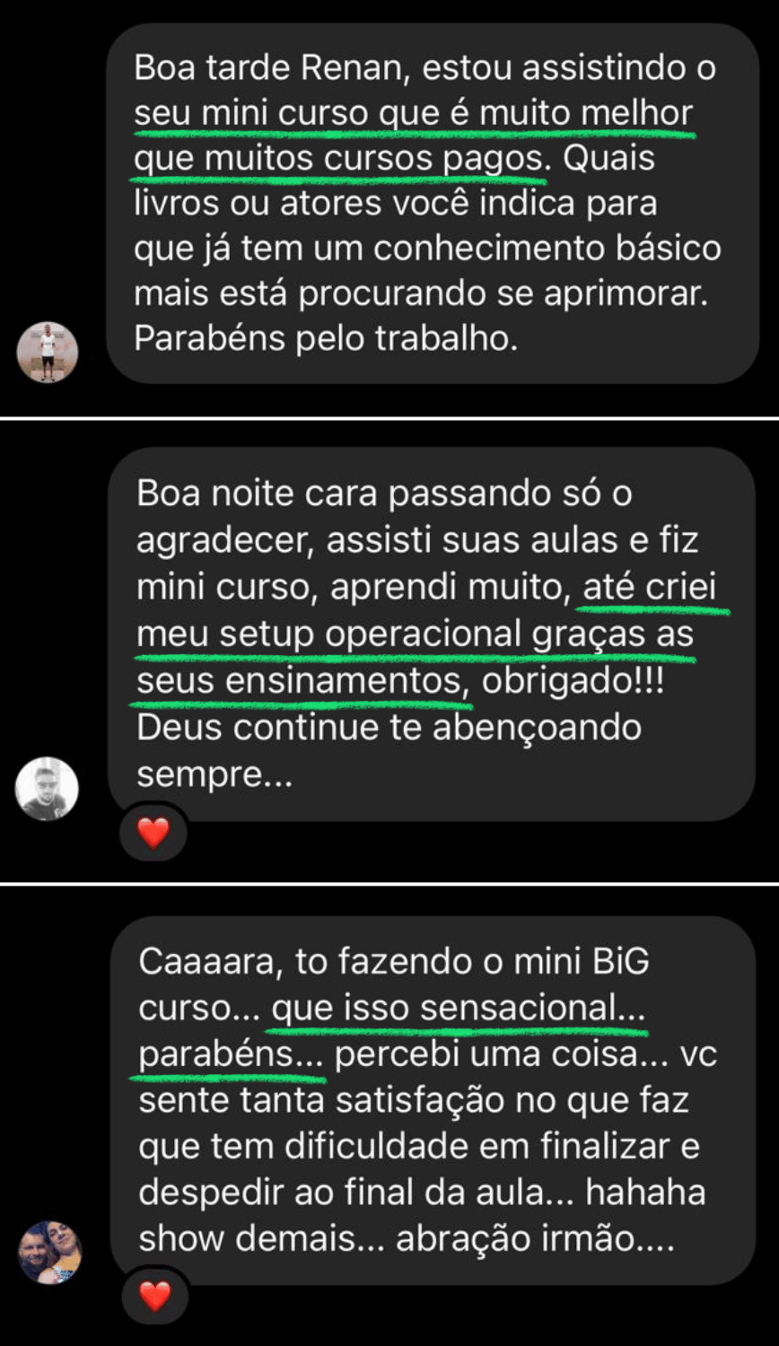 Depoimento real de aluno sobre o Minicurso RPA